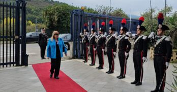 Avellino – Visita del Prefetto Rossana Riflesso al Comando Provinciale dei Carabinieri﻿